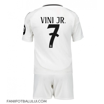 Real Madrid Vinicius Junior #7 Echipament de Fotbal Replică 2024-25 Copii Acasa (+ Șorturi)